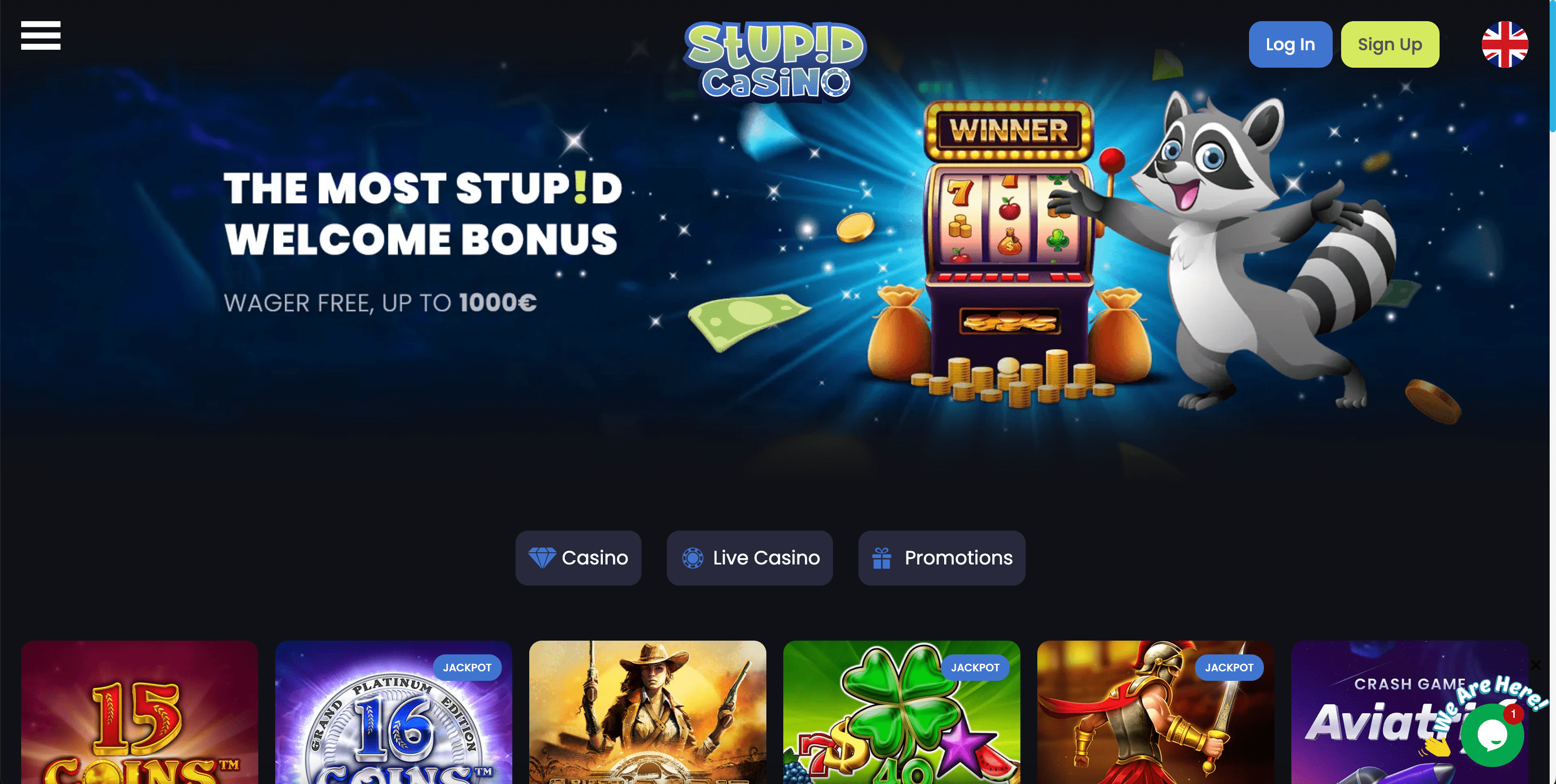 stupid casino mane page