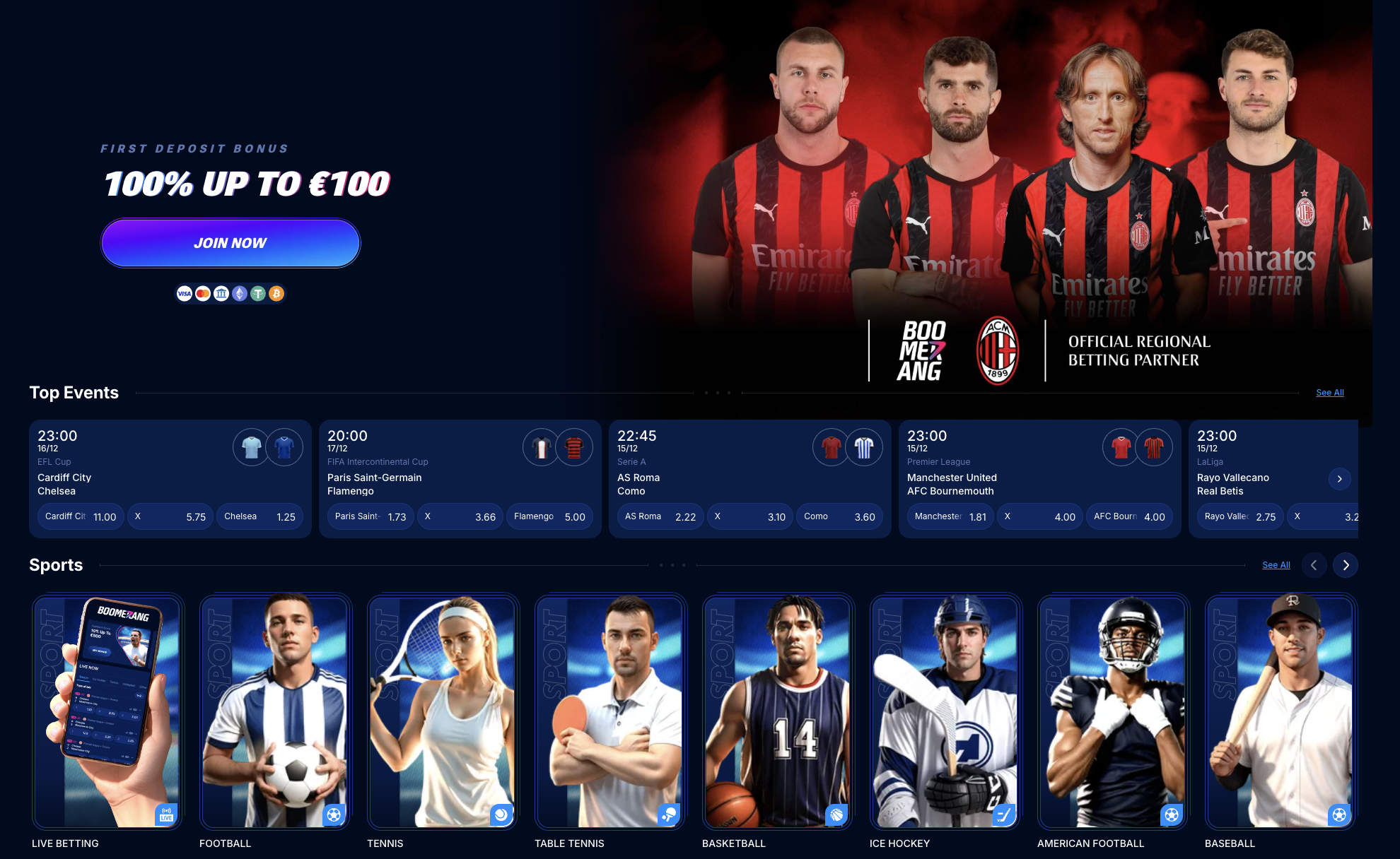 BoomerangBet User Experience Banner