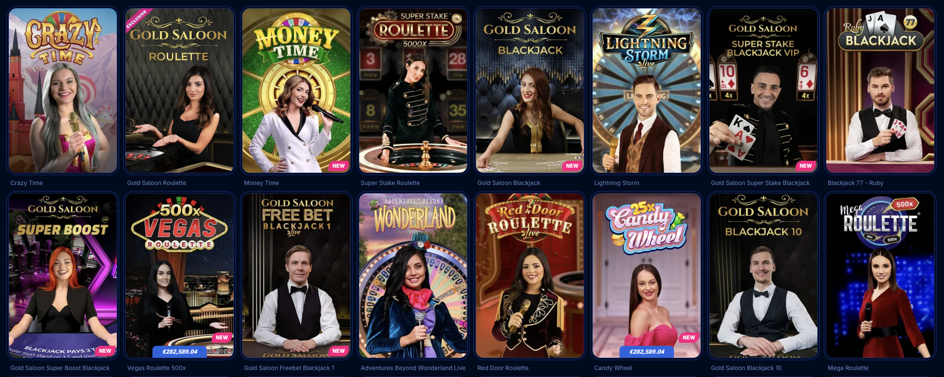 BoomerangBet Live Casino Banner