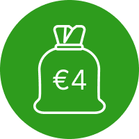 4 euro deposit
