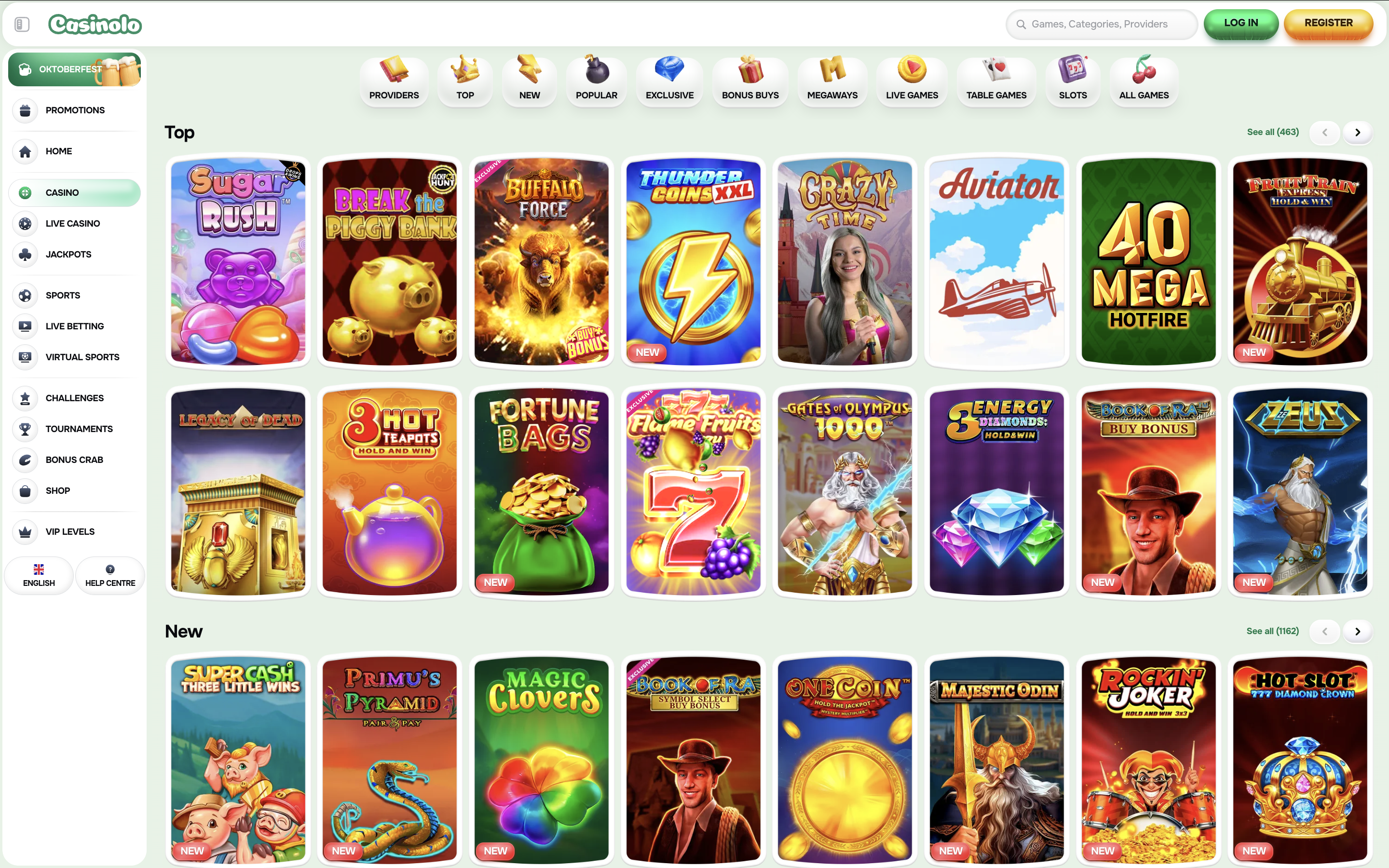 Casinolo Online Casino Games Banner