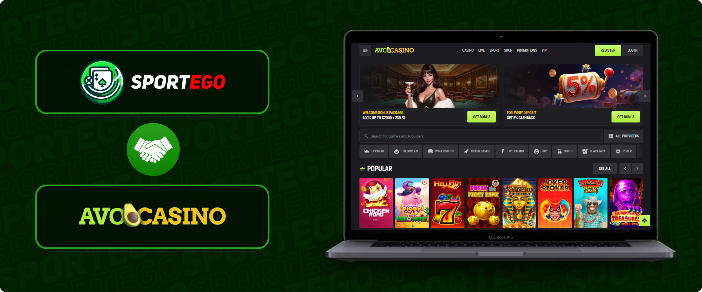 Avo Casino Banner