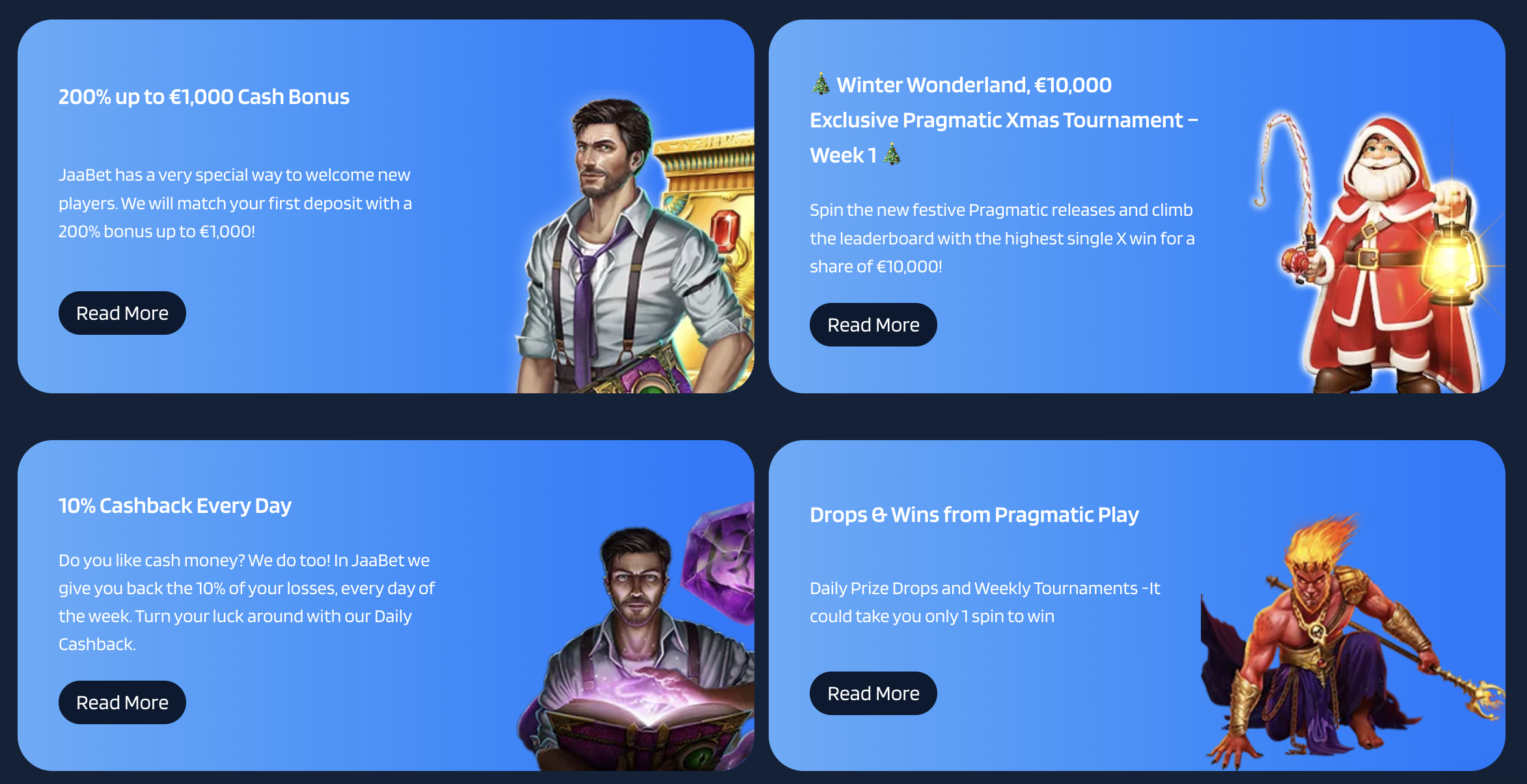 Casino Bonuses at Jaabet Banner