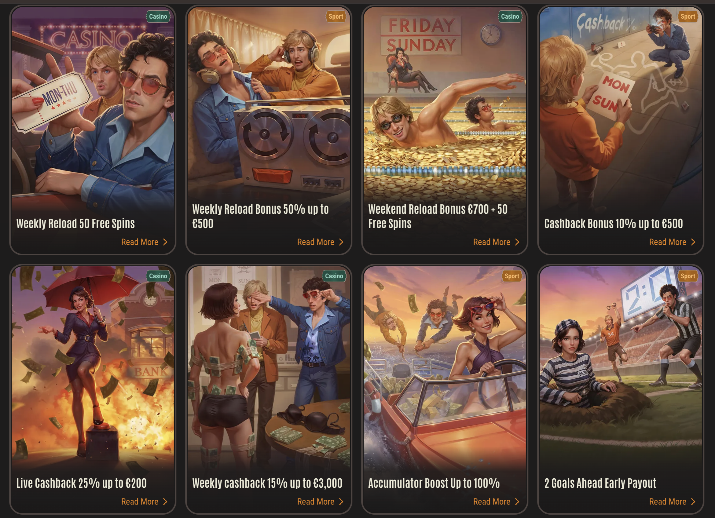 Casino Bonuses at Neon54 Banner