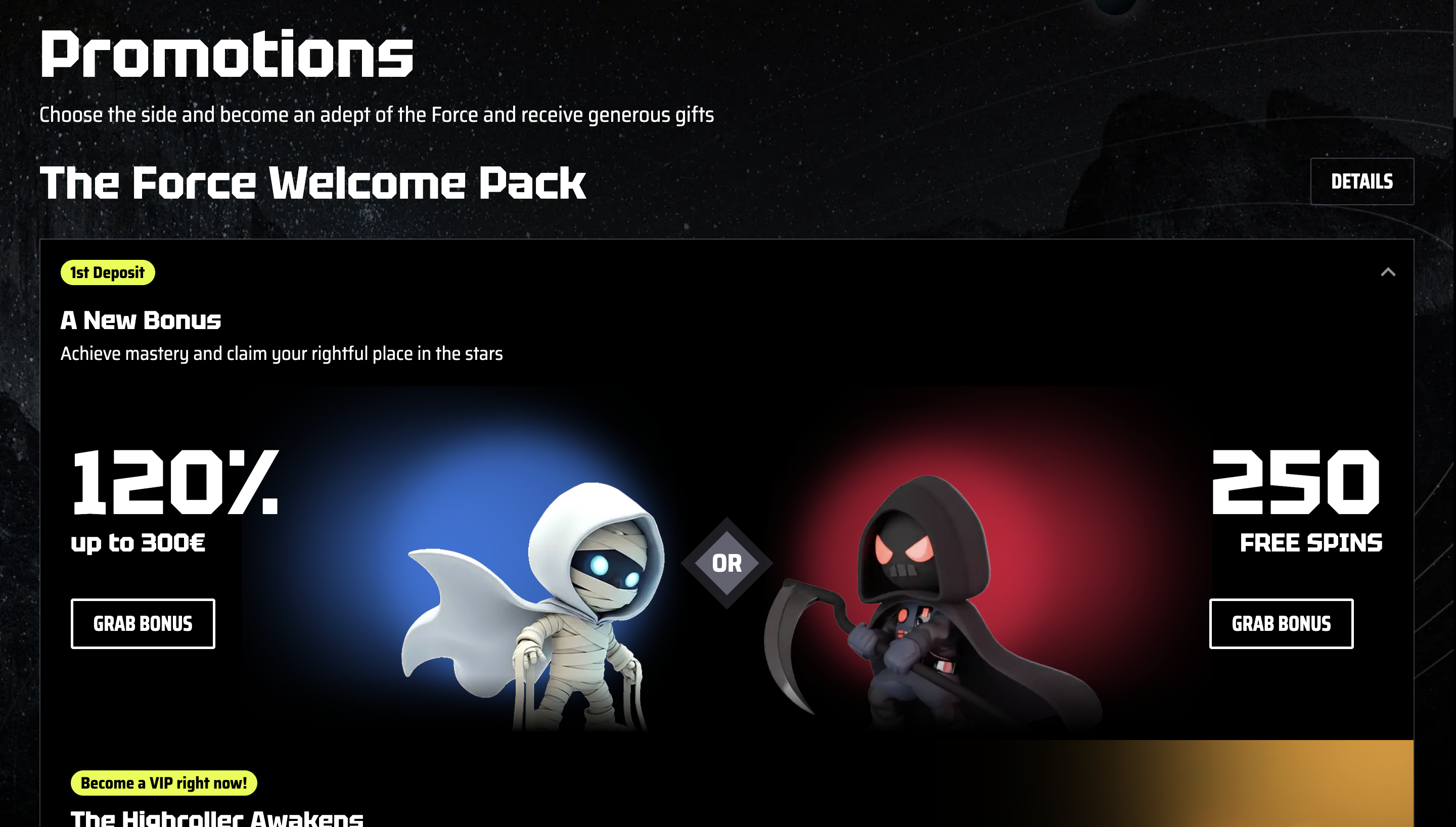 Casino Bonuses at Slotsvader Banner