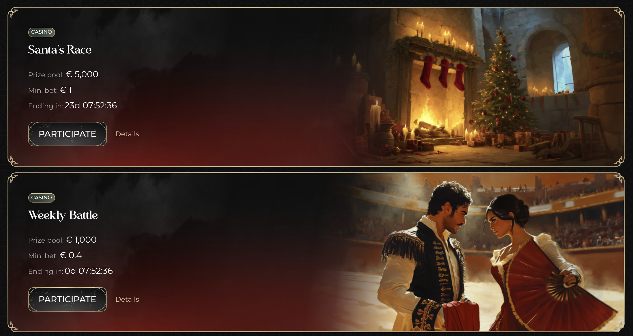 Casina Tournaments Banner